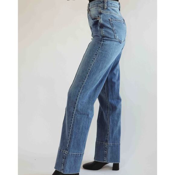 HABITUAL Pintuck Straight Leg Jeans in Baltic Wash - Picture 11 of 11